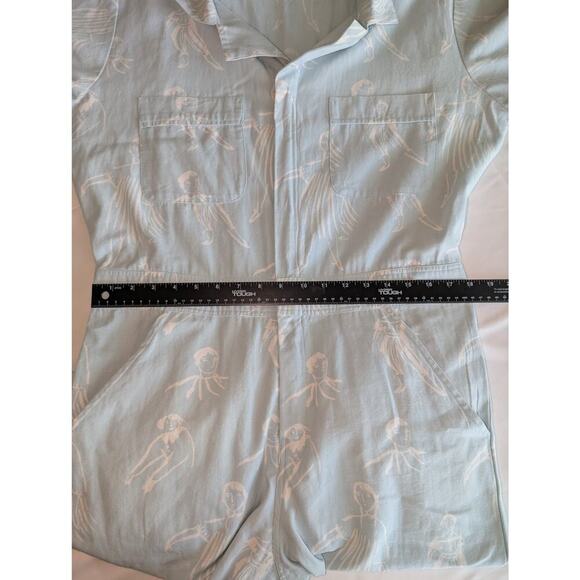My Little Belleville Alta Ice Blue Jumpsuit Boilersuit Dungaree Artsy Large - Picture 12 of 16